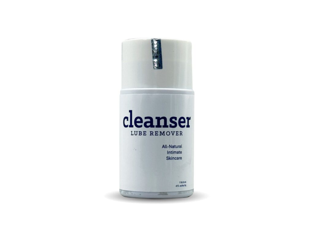 the lube cleanser 4oz removes silicone lube